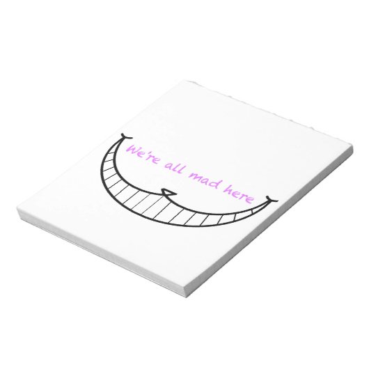 Cheshire Cat Smile Notitieblok (Linkerzijde)