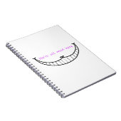 Cheshire Cat Smile Notitieboek (Rechterzijde)