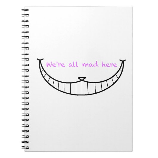 Cheshire Cat Smile Notitieboek (Voorkant)