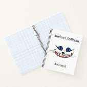 Cheshire Cat Smile  PERSONALIZE Notitieboek (Binnen)