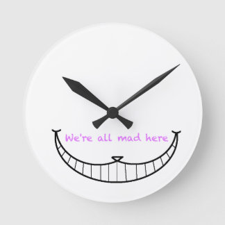 Cheshire Cat Smile Ronde Klok