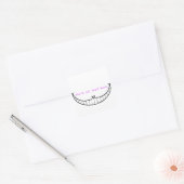Cheshire Cat Smile Vierkante Sticker (Envelop)