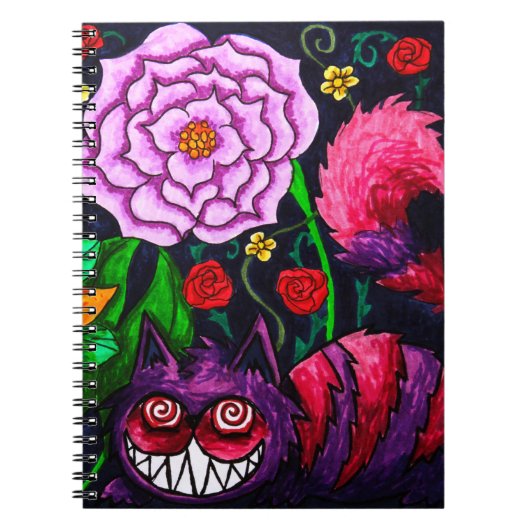 Cheshire Cat Spiral Note Book 6.5 x 8.75 Notitieboek (Voorkant)