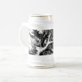 Cheshire Cat Stein Alice in Wonderland Bierpul (Voorkant links)