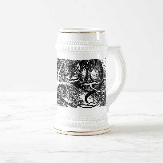 Cheshire Cat Stein Alice in Wonderland Bierpul (Voorkant rechts)
