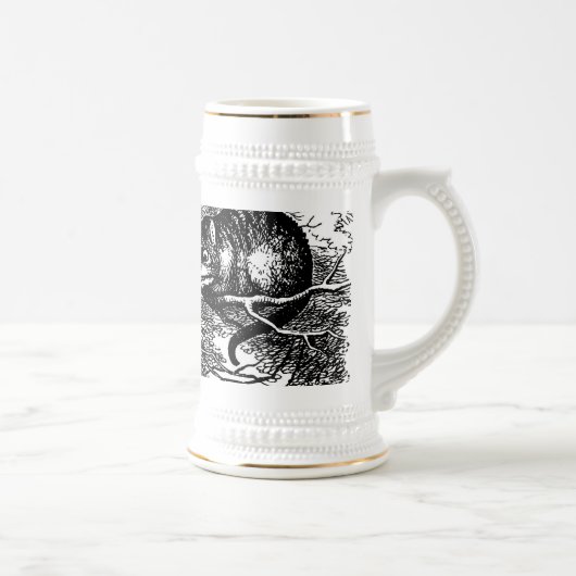 Cheshire Cat Stein Alice in Wonderland Bierpul (Rechts)