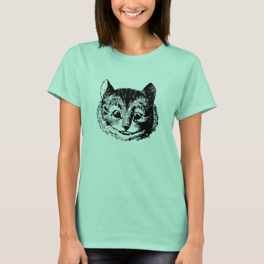 Cheshire Cat T Shirt voor vrouwen (Voorkant)