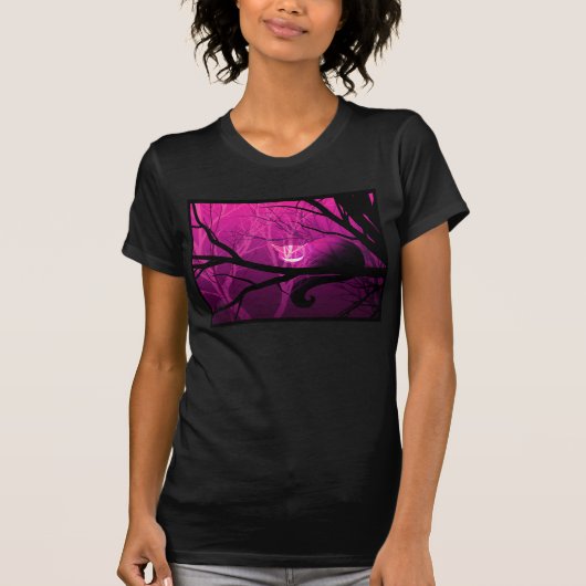 Cheshire Cat Tussen bomen T-shirt (Voorkant)