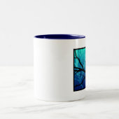 Cheshire Cat Tussen bomen Tweekleurige Koffiemok (Center)