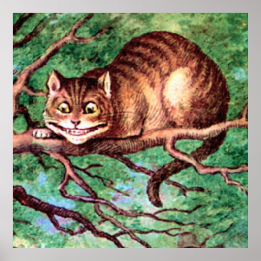 Cheshire Cat uit Alice in Wonderland Poster (Voorkant)