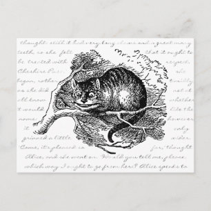 Cheshire Cat - We zijn allemaal kwaad hier Briefkaart