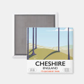 Cheshire, Engeland reisposter Magneet (Voorkant / Achterkant)