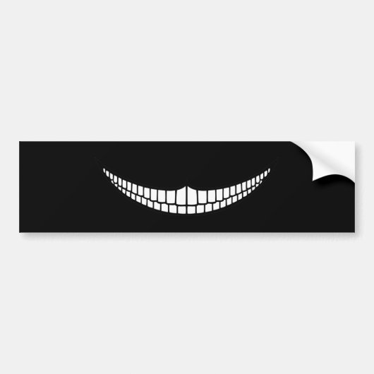 Cheshire Grin Bumpersticker (Voorkant)