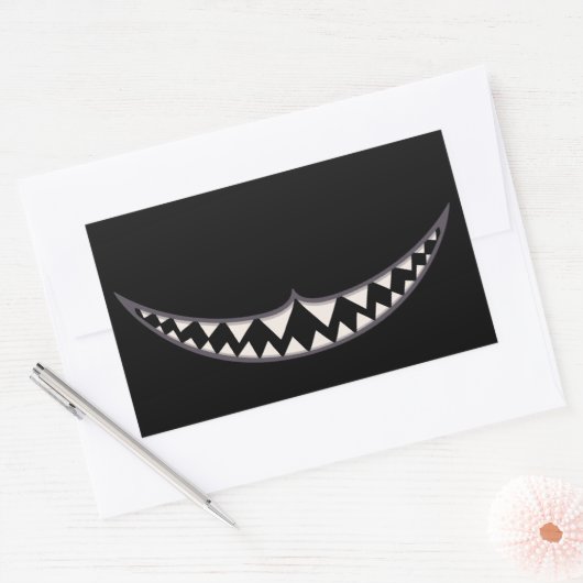Cheshire Grin III Rechthoekige Sticker (Envelop)