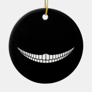 Cheshire Grin Keramisch Ornament