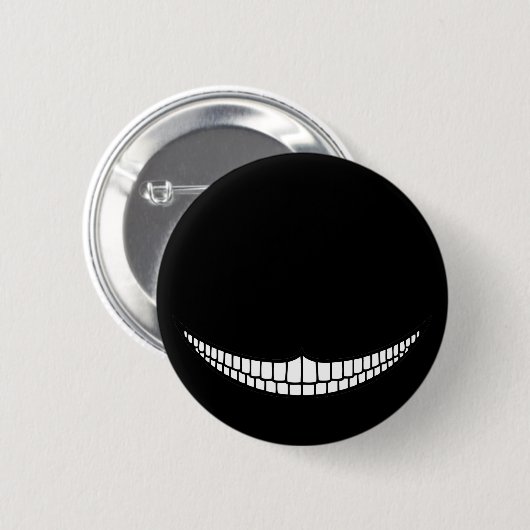 Cheshire Grin Ronde Button 5,7 Cm (Voorkant /achterkant)