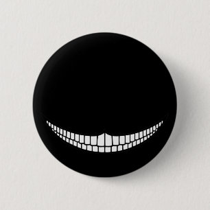 Cheshire Grin Ronde Button 5,7 Cm