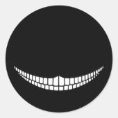 Cheshire Grin Ronde Sticker (Voorkant)
