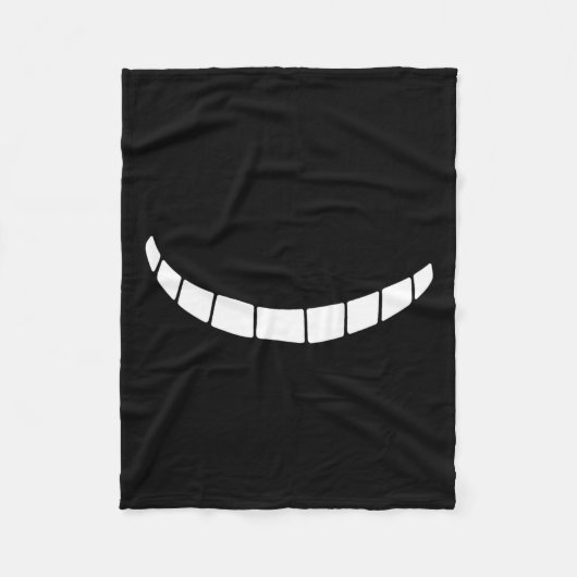 Cheshire Grinning Smiling Alice in Wonderland Fleece Deken (Voorkant)