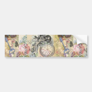 Cheshire Kat Alice Wonderland Klassieker Bumpersticker
