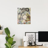 Cheshire Kat Alice Wonderland Klassieker Poster (Thuiskantoor)