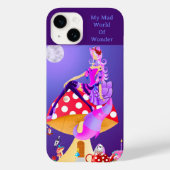 Cheshire Kat op Paddestoel Case-Mate iPhone Case (Achterkant)