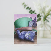 Cheshire Kitten Briefkaart (Staand voorkant)