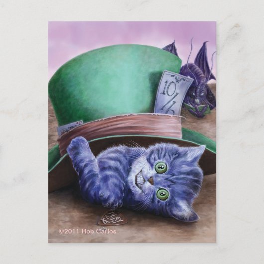 Cheshire Kitten Briefkaart (Voorkant)