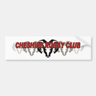 Cheshire Rugby Club Bumpersticker