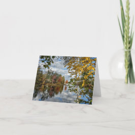 Cheshire Vijver Foliage Note Kaart