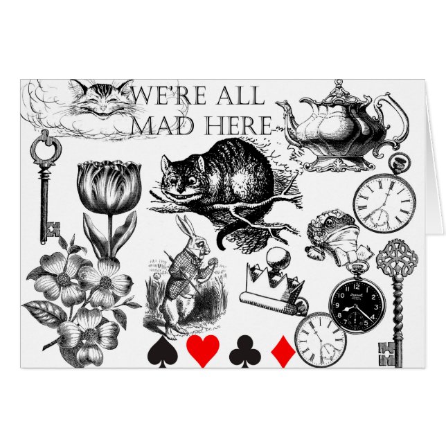 cheshuurkat klassieke alice uit wonderland (Voorkant Horizontaal)