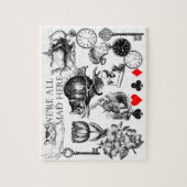 cheshuurkat klassieke alice uit wonderland legpuzzel (Verticaal)
