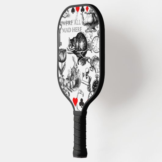cheshuurkat klassieke alice uit wonderland pickleball paddle (Links)