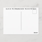 Chesire Cat - Alice In Wonderland karakter Briefkaart (Achterkant)