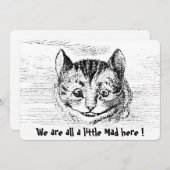 Chesire Cat - Alice In Wonderland karakter Notitiekaartje (Voorkant / Achterkant)