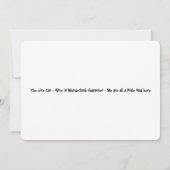 Chesire Cat - Alice In Wonderland karakter Notitiekaartje (Achterkant)