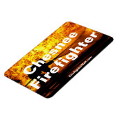 Chesnee Firefighter Flames flexibele magneet (Linkerzijde)