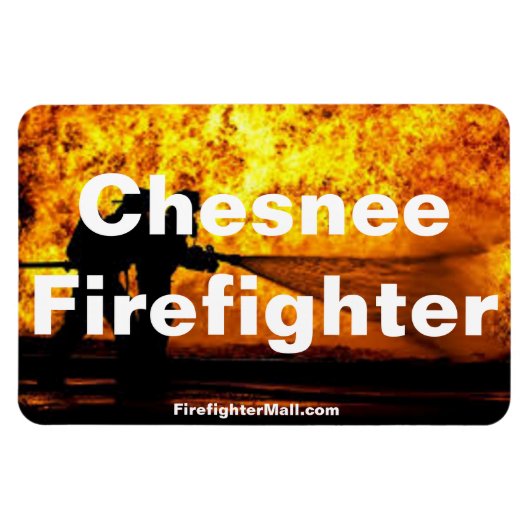 Chesnee Firefighter Flames flexibele magneet (Horizontaal)