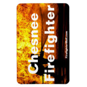 Chesnee Firefighter Flames flexibele magneet (Verticaal)