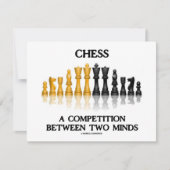 Chess A Competition between Two Minds (Birthday) Kaart (Voorkant)