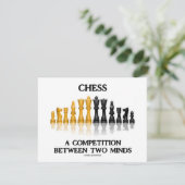 Chess A Competition between Two Minds (Birthday) Kaart (Staand voorkant)