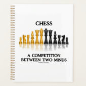 Chess A competition between two Minds Chess set Planner (Voorkant)