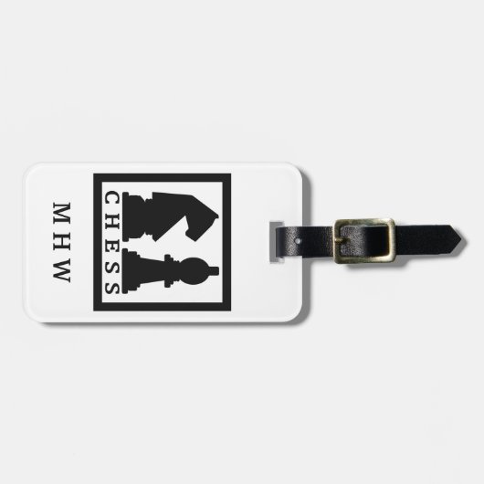 CHESS aangepast bagagelabel (Voorkant horizontaal)