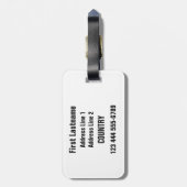 CHESS aangepast bagagelabel (Achterkant verticaal)