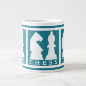 CHESS aangepaste jumbo-mok voor kleur Grote Koffiekop (Voorkant)