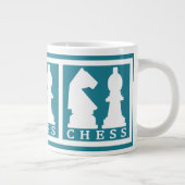 CHESS aangepaste jumbo-mok voor kleur Grote Koffiekop (Rechts)