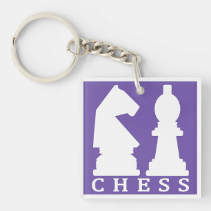 CHESS aangepaste kleursleutelketen Sleutelhanger