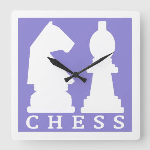 CHESS aangepaste kleurwandklok Vierkante Klok