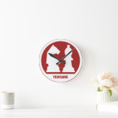 CHESS aangepaste monogram- en kleurenwandklokken Ronde Klok (Huis)