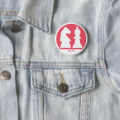 CHESS aangepaste monogram- en kleurknoppen Ronde Button 5,7 Cm (In situ)